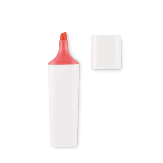 Iluminator rpet marker alb cu capac si varf coral pentru evidențiere text