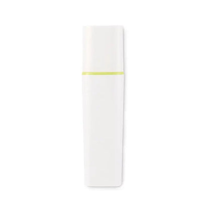 Highlighter alb cilindric iluminator rpet cu bandă verde lime subtilă lângă vârf pentru evidențiere text