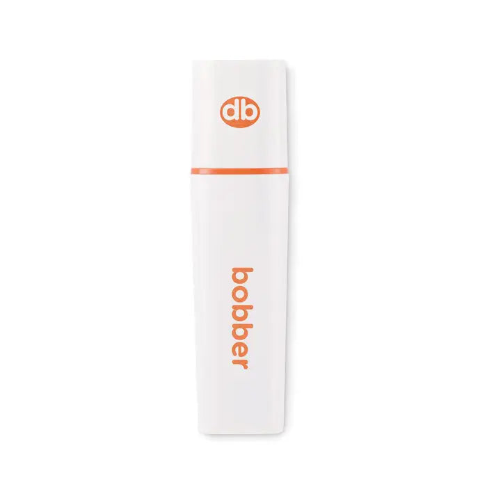 Flash drive usb alb cilindric cu logo portocaliu db si branding bobber pentru iluminator rpet
