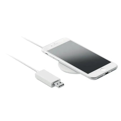 Incarcator magnetic wireless alb 10W cu cablu usb pentru incarcare fara fir iphone