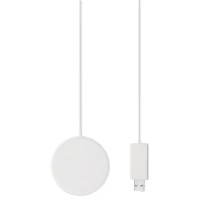 Incarcator magnetic wireless 10w alb circular cu cablu usb-c pentru incarcare rapida fara fir