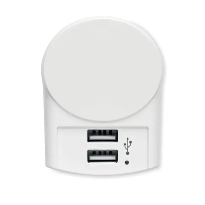 Încărcător skross euro usb alb circular wireless cu două porturi usb 12w pentru încărcare rapidă