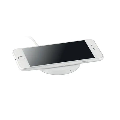 Încărcător wireless 5w alb cu design minimalist și elegant pentru încărcare rapidă fără fir