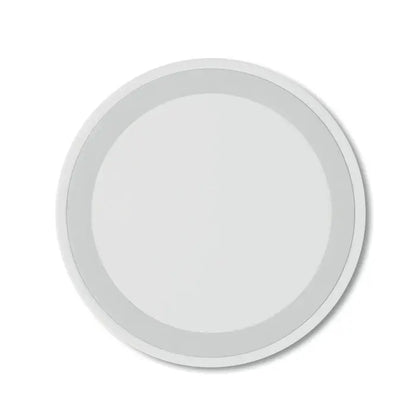 Incarcator wireless mic de 15w cu corp alb circular si design modern din led pentru incarcare eficienta
