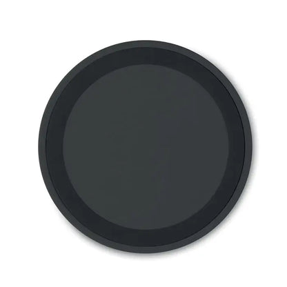 Incarcator wireless mic de 15w pad incarcare circular negru cu finisaj mat neted pentru incarcare rapida