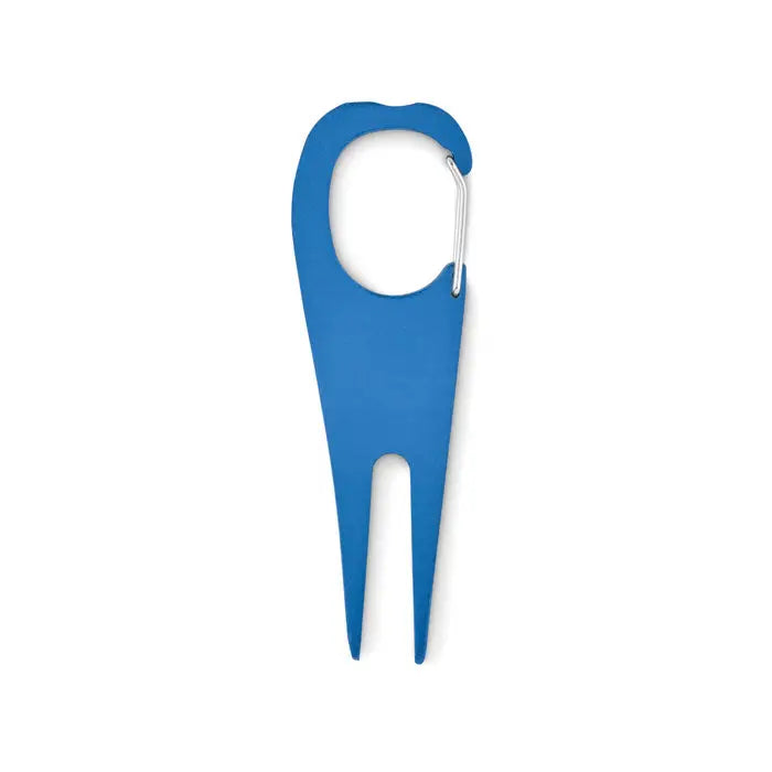 Instrument de golf din aluminiu albastru cu marcator de minge si carabinieră argintie pentru golf