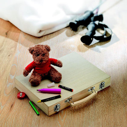 Set de artist in cutie de lemn