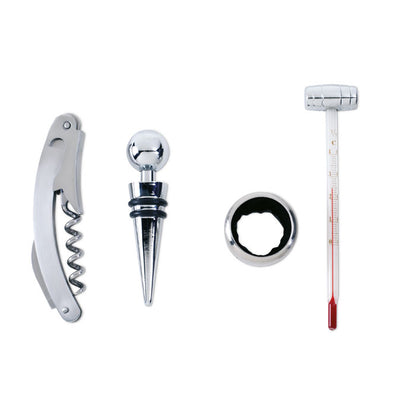 Set de vin clasic in cutie de lemn