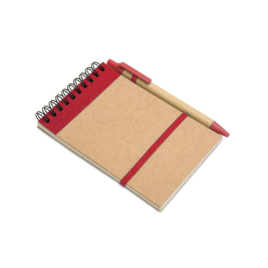 Blocnotes A6 reciclat cu stilou