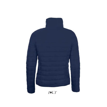 Jacheta captusita ride women bleumarin din puf matlasata cu guler inalt pentru protectie si confort