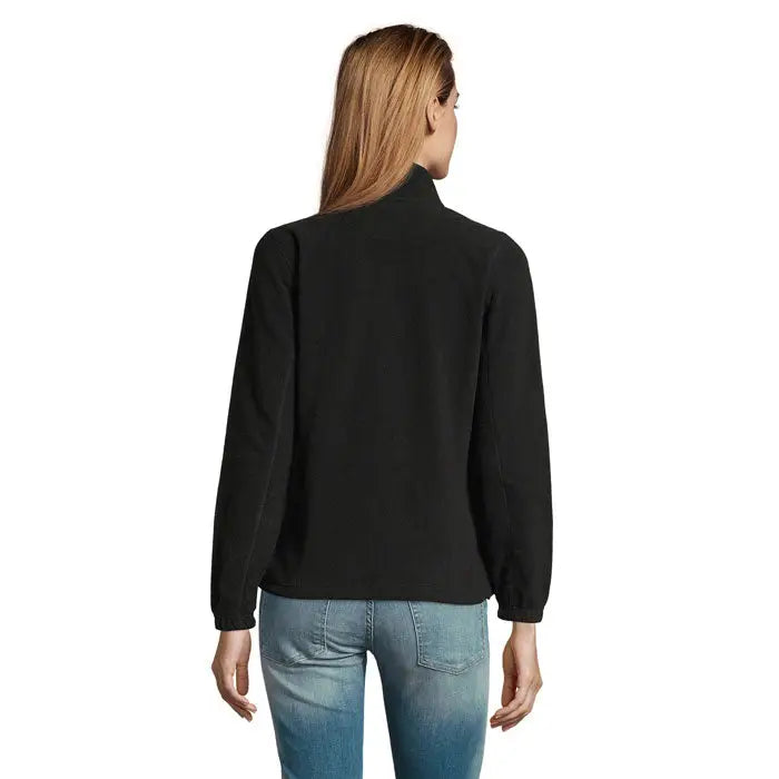 Jachetă fl femeii north 300g din fleece negru cu mâneci lungi și guler înalt pentru femei