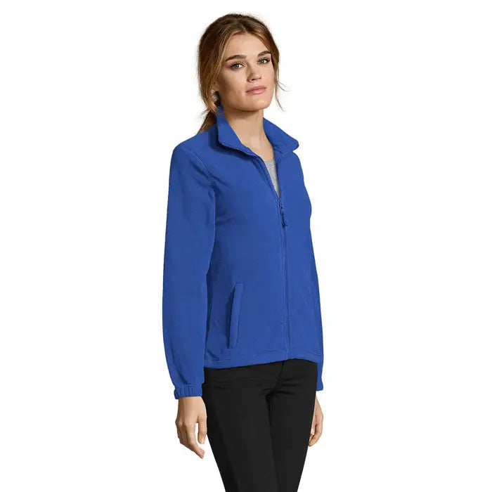 Jacheta fl femeii north 300g albastru regal softshell pentru femei cu fermoar lung si buzunare laterale