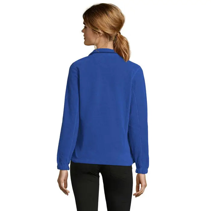 Jacheta fl femeii north 300g albastru regal vibrant fleece cu maneci lungi, guler si manșete elastice