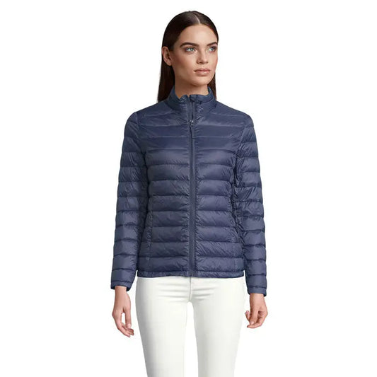 Jacheta wilson femeie bleumarin captusita, haina de iarna usoara si calduroasa din material textil
