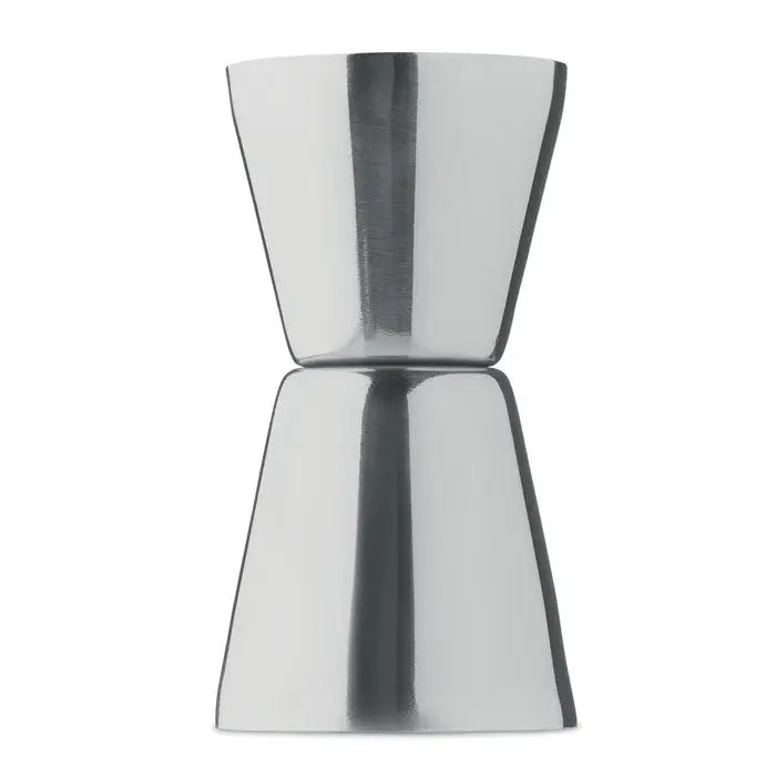Jigger din otel inoxidabil dublu cu design conic si lucios pentru masurare precisa in cocktailuri
