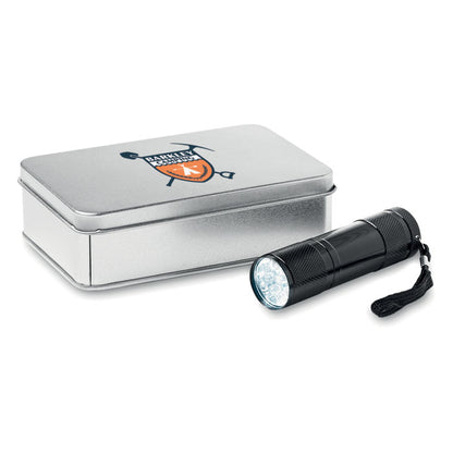 Lanterna cu LED in cutie de tabla