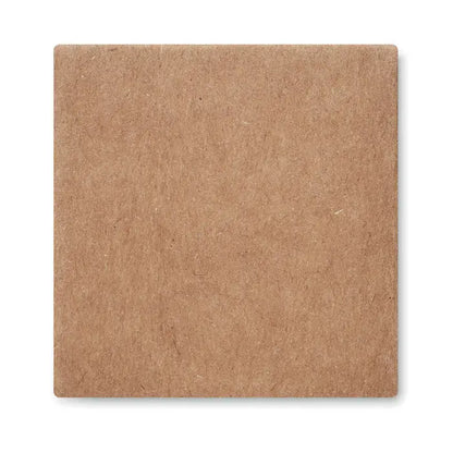 Coaster pătrat maro din carton texturat pentru kit de cultivare cu semințe de mentă