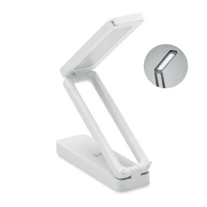 Lampa si incarcator wireless 10w alb cu design minimalist pliabil si sursa led integrata