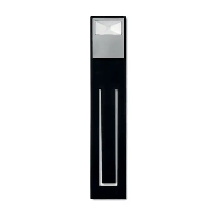Lumina de carte lampa perete led moderna negru si argintiu cu design dreptunghiular elegant