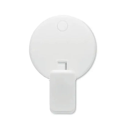 Lumina led pentru selfie cu clips alb circular din plastic rezistent cu design minimalist