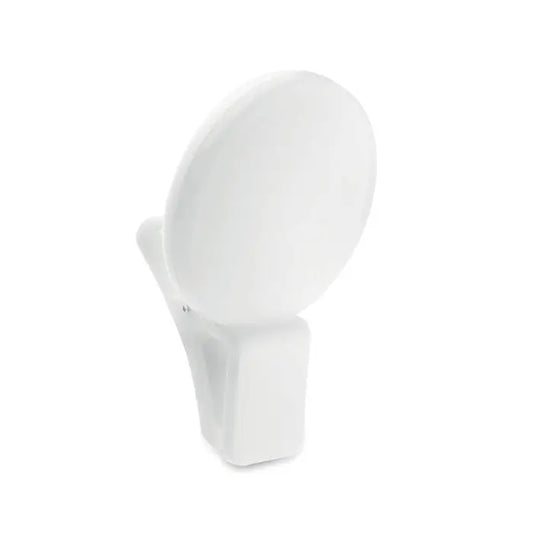 Oglindă de perete albă lucioasă din plastic cu design modern pentru lumina led lumina led pentru selfie cu clips-on