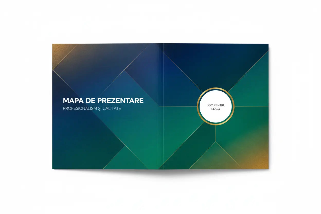 Set de mape corporate personalizate pentru conferințe și prezentări comerciale