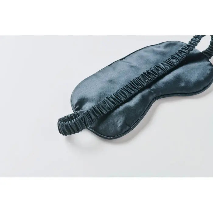 Masca de ochi din poliester moale neagra cu elastic pentru somn odihnitor