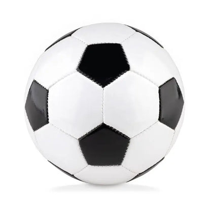 Minge de fotbal mica 15 cm cu model clasic alb-negru pentagon si hexagon pentru joc si antrenament
