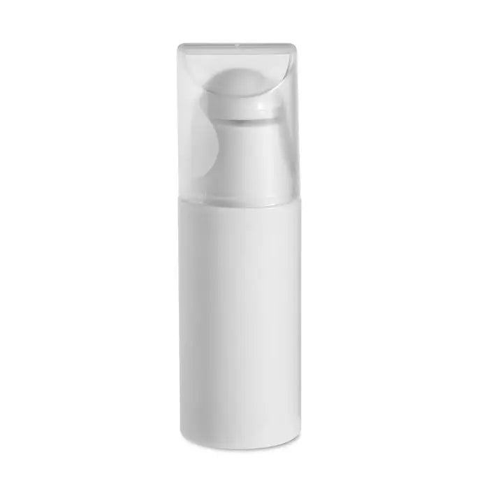 Flacon alb din plastic cu pompă spumantă și capac transparent pentru mini ventilator