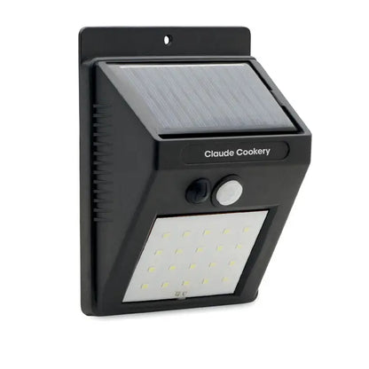 Miscare cu lumina solara LED black claude cookery cu panou dreptunghiular de 24 leduri si senzor de miscare integrat