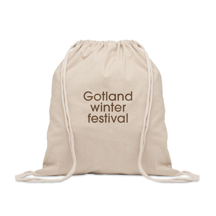 Geanta din bumbac reciclat cu snur