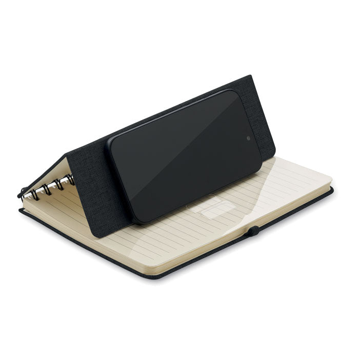 Notebook a5 cu suport pentru telefon