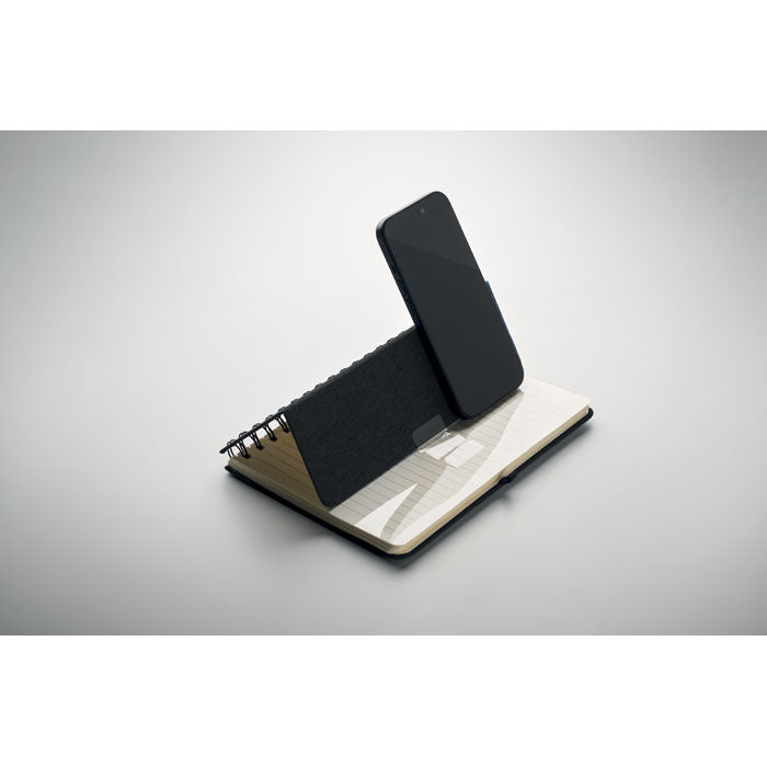 Notebook a5 cu suport pentru telefon