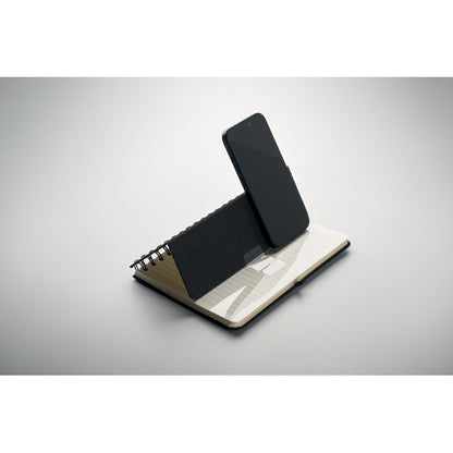 Notebook a5 cu suport pentru telefon