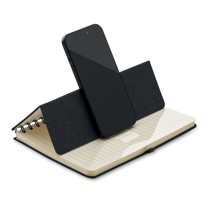Notebook a5 cu suport pentru telefon
