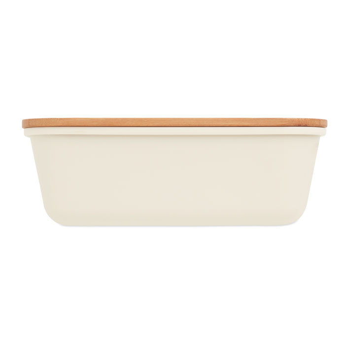 Cutie de pranz cu capac din bambus