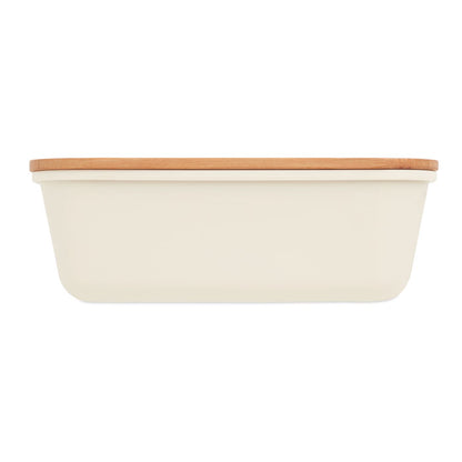 Cutie de pranz cu capac din bambus