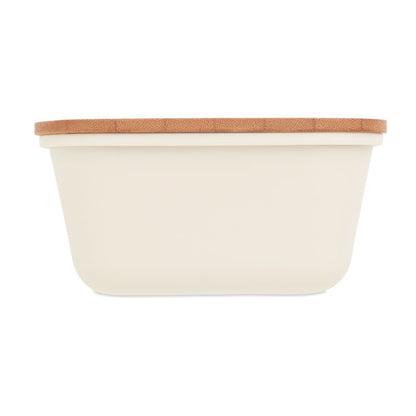 Cutie de pranz cu capac din bambus