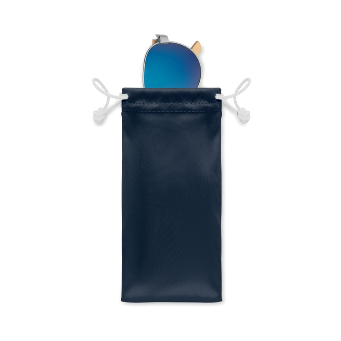 Ochelari de soare din bambus in husa