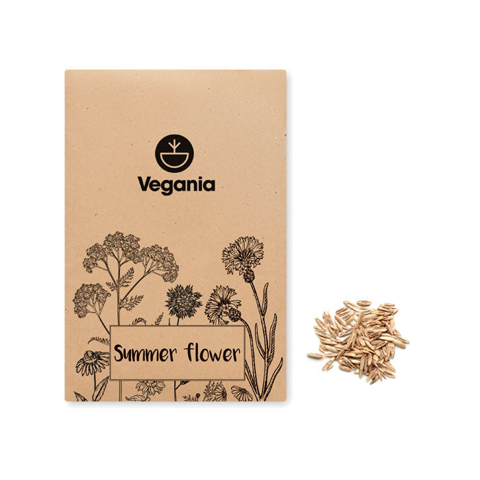 Florile amesteca semintele in plic