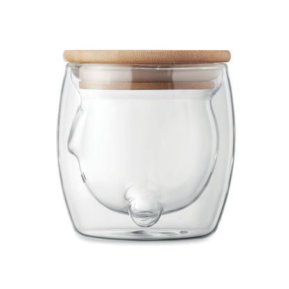 Cana din borosilicat cu perete dublu