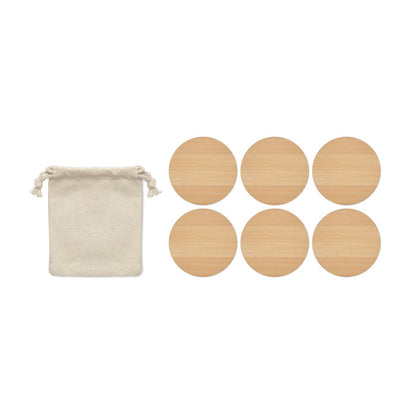 Set de 6 suporturi din bambus