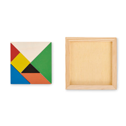 Puzzle tangram din lemn