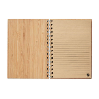 Carnet de bambus cu inele A5