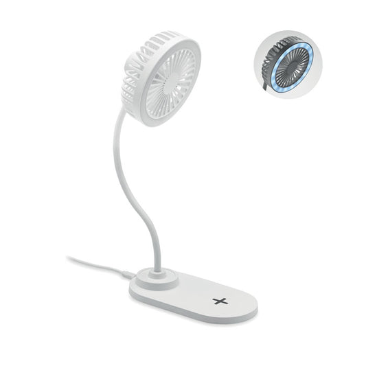 Ventilator incarcator de birou cu lumina