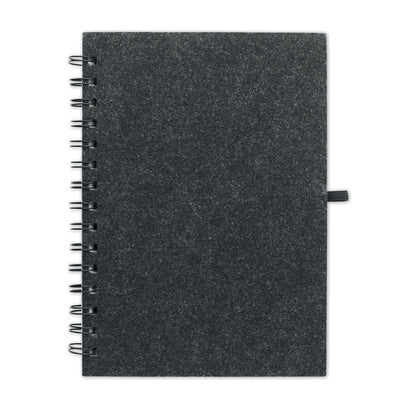 Caiet A5 RPET cu coperta din fetru