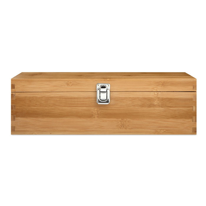 Set de vin in cutie de bambus