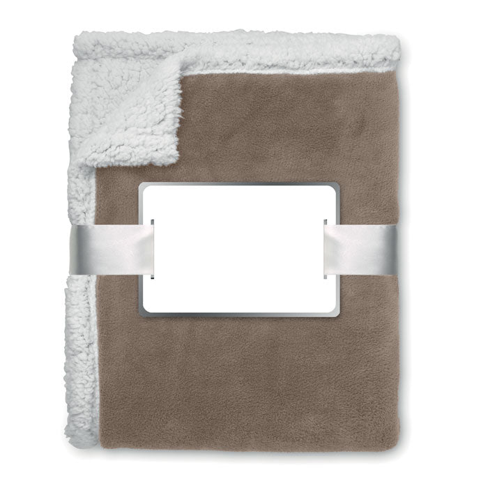 Patura din lana coral/ sherpa