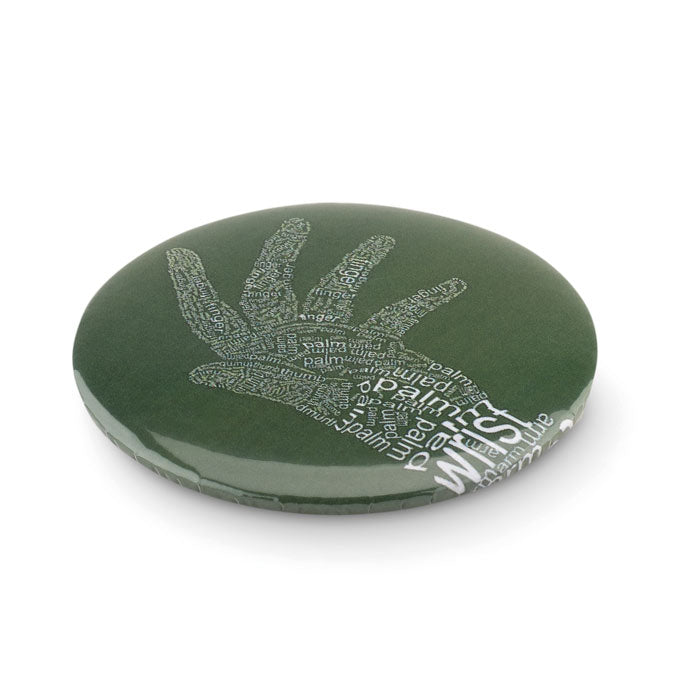 Buton din oglinda din metal