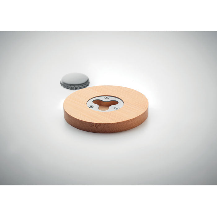 Deschidetor de sticle/coaster din bambus